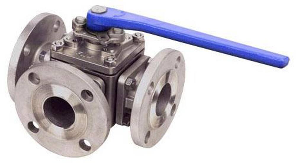 <strong>Figure 633</strong><br />Stainless Steel L-Port Flanged 150# Ball Valve