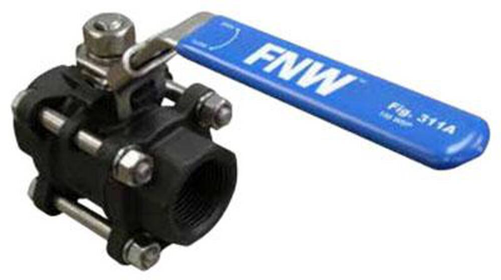 <strong>Figure 311A</strong><br />Carbon Steel Full Port NPT 3PC 1000# CWP 150# STM Locking Lever Ball Valve