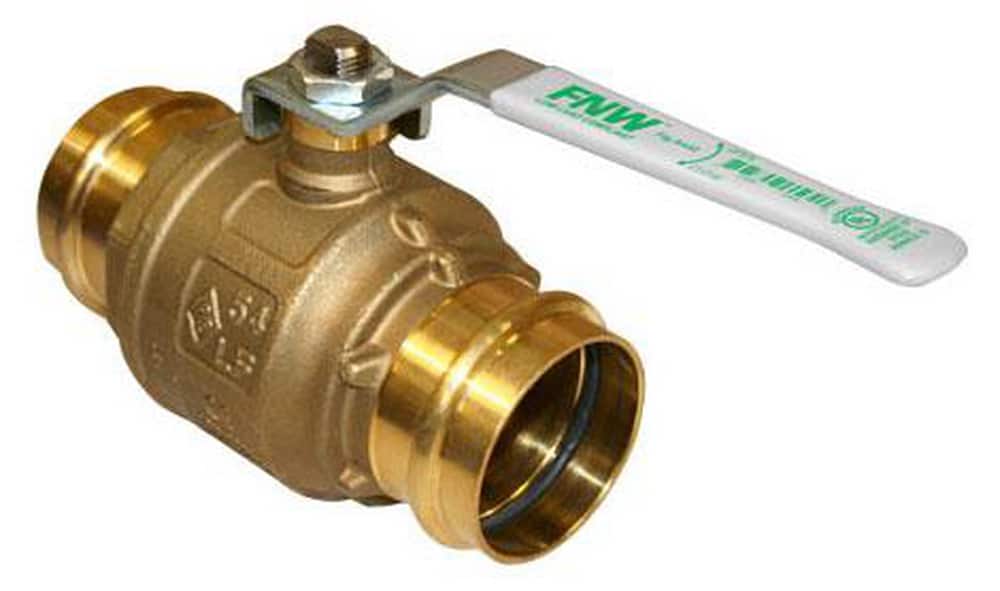 2 in. Full Port Water Service Forged Brass Ball Valve with Press Ends