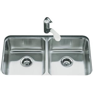 Kohler Undertone 31 1 2 X 18 In Stainless Steel Double