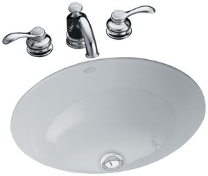 Kohler Caxton Undermount Bathroom Sink In White 2205 G 0