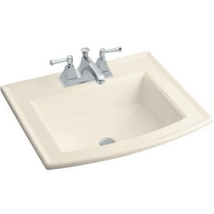Kohler Archer Drop In Bathroom Sink In Almond 2356 4 47 Ferguson