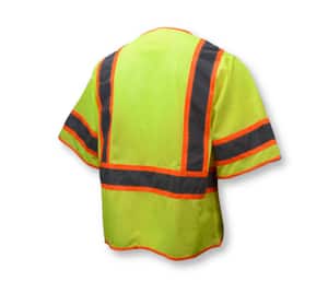 Radians Radwear™ XXXL Size Polyester Surveyor Vest in Hi-Viz Green RSV2723ZGM3X at Pollardwater