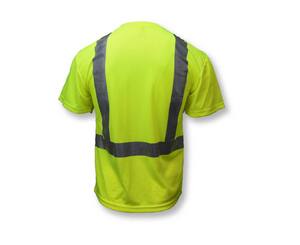 Radians Radwear™ XXL Size Polyester Birdseye Mesh Moisture Wicking T-shirt in Hi-Viz Green RST122PGS2X at Pollardwater