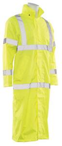 ERB Safety S163 M Size Long Raincoat in Lime E62028 at Pollardwater