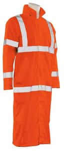 ERB Safety L Size Long Raincoat in Orange E62036 at Pollardwater