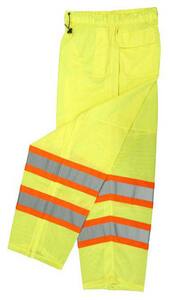 Radians Radwear™ XL/XXL Size Polyester Safety Pant in Hi-Viz Green RSP61EPGSXL2X at Pollardwater