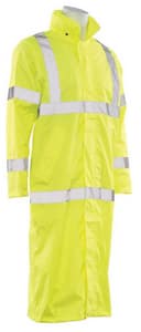 ERB Safety S163 2XL Size Long Raincoat in Lime E62031 at Pollardwater