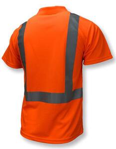 Radians Radwear™ XL Size Polyester Birdseye Mesh Moisture Wicking T-shirt in Hi-Viz Orange RST122POSXL at Pollardwater