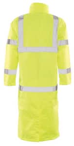 ERB Safety S163 L Size Long Raincoat in Lime E62029 at Pollardwater