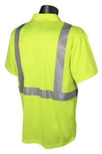Radians Radwear™ L Size Polyester Birdseye Mesh Moisture Wicking T-shirt in Hi-Viz Green RST122PGSL at Pollardwater