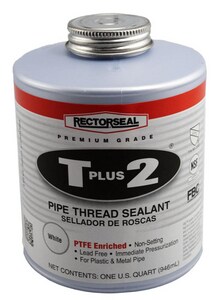 Rectorseal T Plus 2® 32 oz. PVC White Pipe Joint Compound REC23391 at Pollardwater