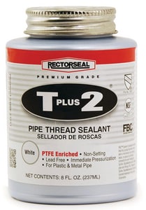 Rectorseal T Plus 2® 8 oz. PVC White Pipe Joint Compound REC23551 at Pollardwater
