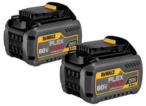 DEWALT Flexvolt™ 20/60V Battery 2 Pack DDCB6062 at Pollardwater