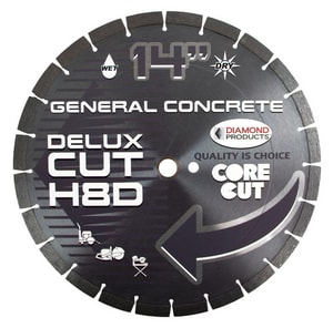 Diamond Products Core Cut™ Delux-Cut 1 in. Concrete Deluxe Cutting Blade D70499 at Pollardwater