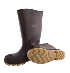 Tingley Profile® 15-9/10 in. Size 4 Mens/6 Womens Plastic and Rubber Plain Toe Boots in Dark Brown T5115404 at Pollardwater