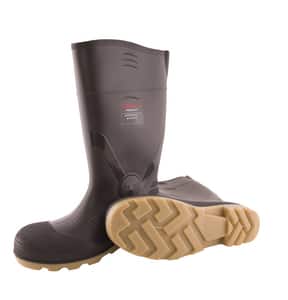Tingley Profile® 16-1/5 in. Size 5 Mens/7 Womens Plastic and Rubber Boots in Dark Brown T5125405 at Pollardwater