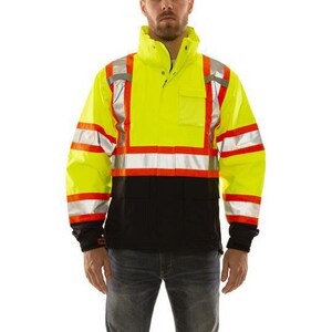 Tingley Icon™ Size L Plastic Jacket in Black, Fluorescent Yellow-Green TJ24122CLG at Pollardwater