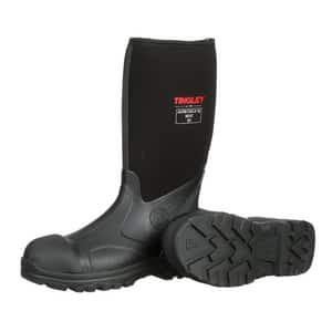 Tingley Badger Boots™ 15 in. Size 7 Mens/9 Womens Rubber Knee Boots with Steel Toe in Black T8725107 at Pollardwater