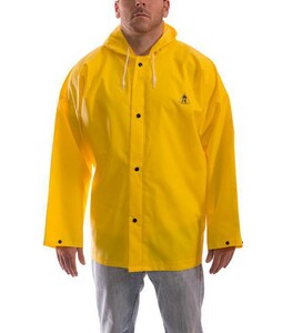 Tingley DuraScrim™ Size L Plastic Hooded Jacket in Yellow TJ56107LG at Pollardwater