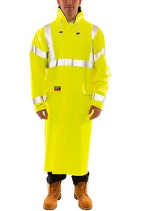 Tingley Eclipse™ Size L Nomex® Reusable Coat in Fluorescent Yellow and Green TC44122LG at Pollardwater