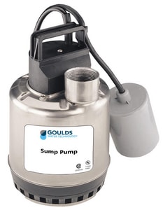 Goulds Water Technology 1/3 HP 115V Stainless Steel Submersible Sump Pump GLSP0311AT at Pollardwater