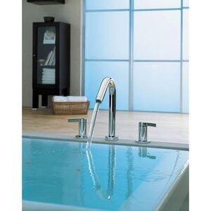 Kohler Stillness Two Handle Roman Tub Faucet In Polished Chrome