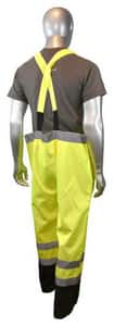 Radians Radwear™ Reflectivz™ L Size Polyester Rain Bib in Hi-Viz Green RRW30ES1YL at Pollardwater