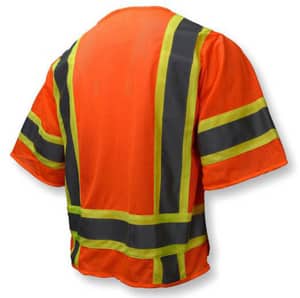 Radians Radwear™ L Size Polyester Safety Vest in Hi-Viz Orange RSV63OL at Pollardwater