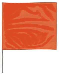 Presco 21 x 4 x 5 in. Plastic and Wire Marking Flag in Orange Glo (Pack of 100) P4521OG at Pollardwater