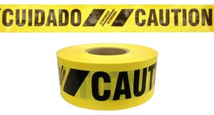 Presco 3 in. x 500 ft. 7 Mil Caution Barrier Tape in Yellow PBR35XY16 at Pollardwater