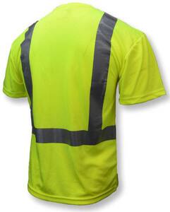 Radians Radwear™ Short Sleeve T-Shirt Class 2 Hi-Viz Green Large RST112PGSL at Pollardwater
