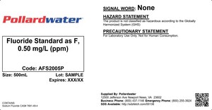 Pollardwater 0.5 ppm Fluoride Standard 500 mL AFS2005P at Pollardwater