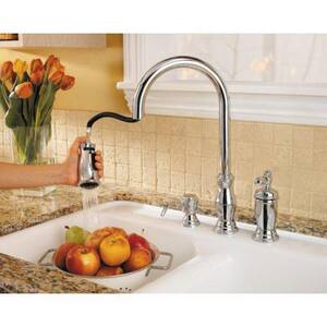 Pfister Hanover Single Handle Pull Down Kitchen Faucet With Soap