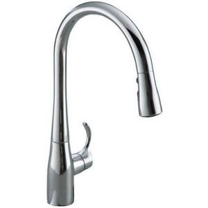 Kohler Simplice Single Handle Pull Down Kitchen Faucet In Vibrant