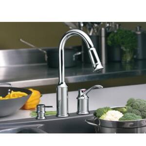 Moen Aberdeen Single Handle Pull Down Kitchen Faucet 7590c