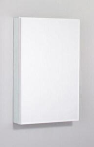 Robern Pl Series White Flat Beveled Mirror Medicine Cabinet