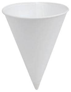 Igloo Products 8 oz. Paper Rolled Rim Cone Cup in White I25015A at Pollardwater