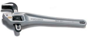 RIDGID Model 24 24 in. X 3 in. Aluminum Handle Offset Pipe Wrench R31130 at Pollardwater