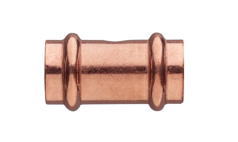 <strong>Figure 5V0276</strong><br />Copper Press Coupling (With Stop)