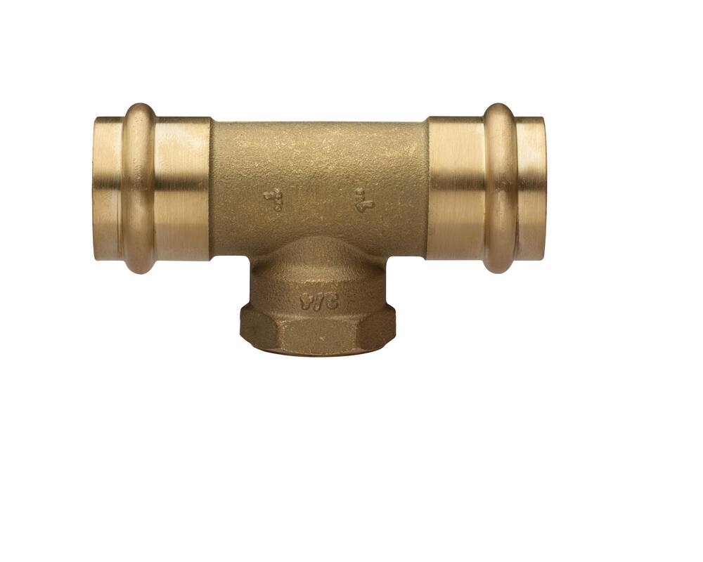 <strong>Figure 5V3176</strong><br />Press x FNPT Reducing Brass Tee