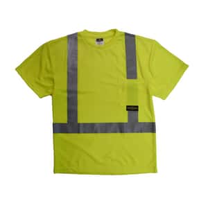 Radians Radwear™ Short Sleeve T-Shirt Class 2 Hi-Viz Green 4XL RST112PGS4XL at Pollardwater