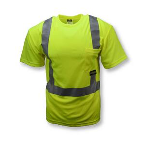 Radians Radwear™ Short Sleeve T-Shirt Class 2 Hi-Viz Green 3XL RST112PGS3XL at Pollardwater