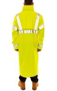 Tingley Eclipse™ Size XL Nomex® Rain Coat in Fluorescent Yellow-Green and Silver TC44122XL at Pollardwater