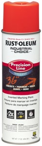 Rust-Oleum® Industrial Choice™ M18 System Fluorescent Red-Orange Inverted Water-Based Marking Spray Paint R203037 at Pollardwater