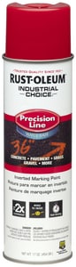 Rust-Oleum® Industrial Choice™ Precision Line® M1800 System 17 oz. Marking Spray Water Based in Safety Red R203038 at Pollardwater