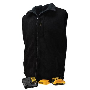 DEWALT Size L Heated Reversible Jacket in Black RDCHV086BD1L at Pollardwater