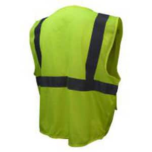Radians SV27 Size L Polyester Mesh Safety and Surveyor Multipurpose Vest in Hi-Viz Green RSV272ZGML at Pollardwater