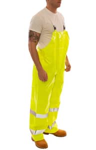 Tingley Comfort-Brite® Size XL Plastic and Velcro Bib Pants in Yellow and Green TO53122XL at Pollardwater