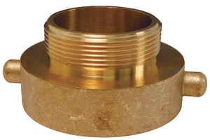 Dixon Valve & Coupling 2-1/2 in. FNST x 1-1/2 in. MNPT Brass Hydrant Adapter Pin Lug DHA2515T at Pollardwater